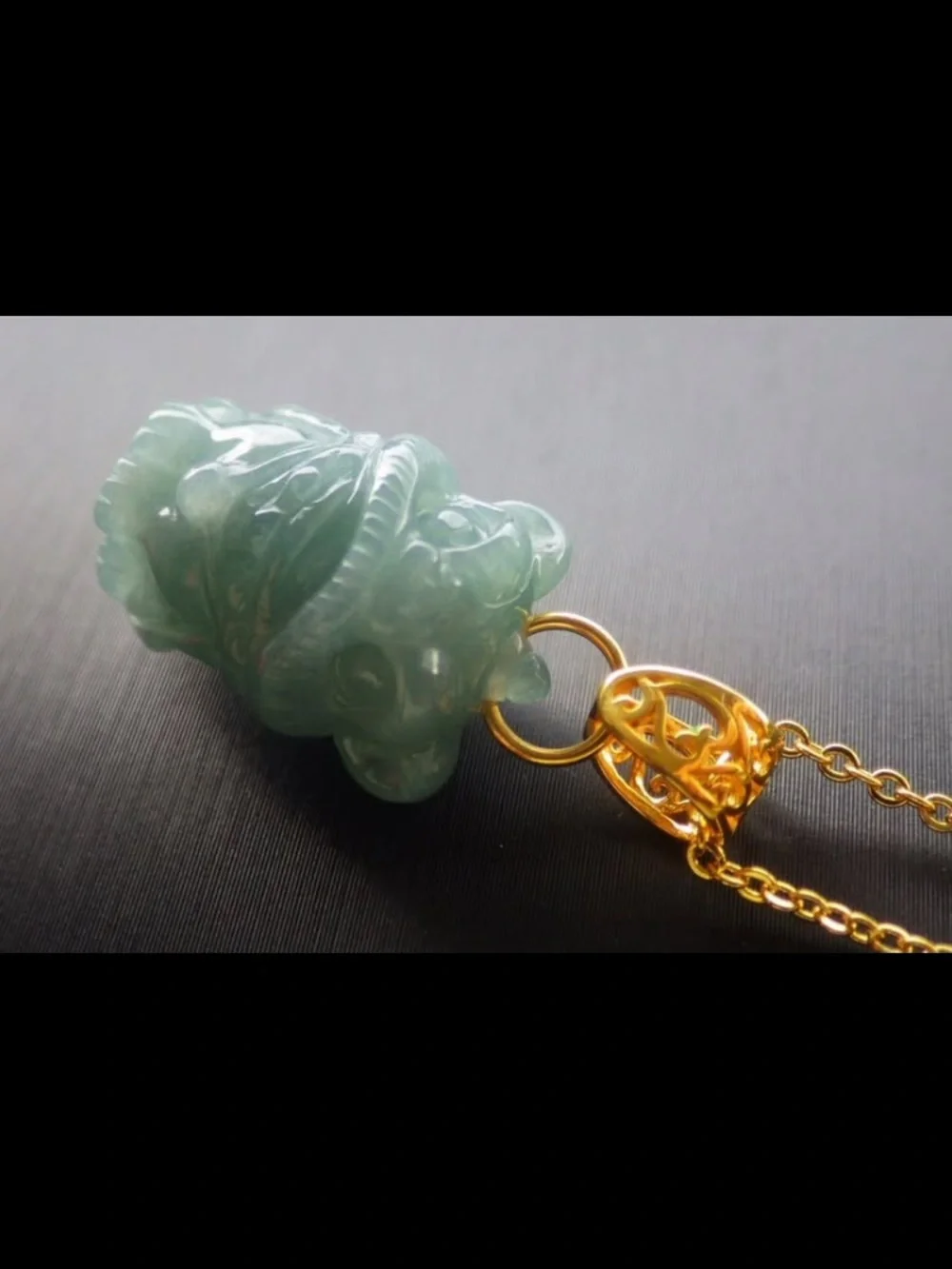 Sterling silver 925 jadeite Jade lion dance blue green certificate